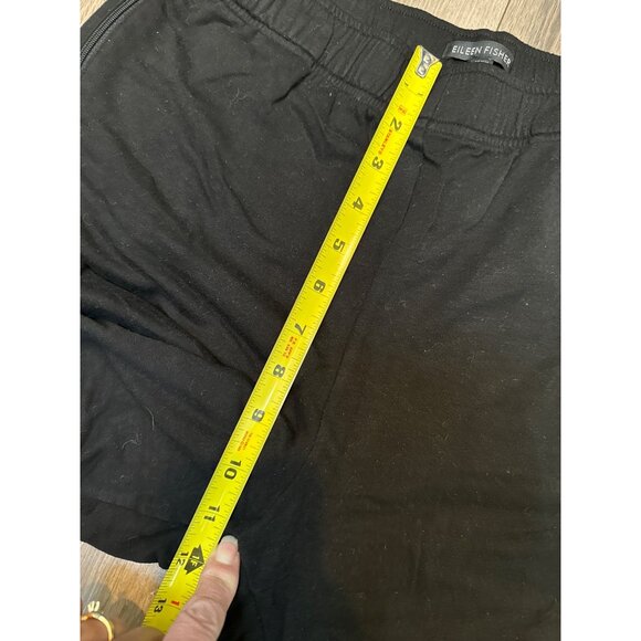 Eileen Fisher Womens M/M Black Ankle-Length Pants With Zipper Pockets Stretchy & - Picture 8 of 9